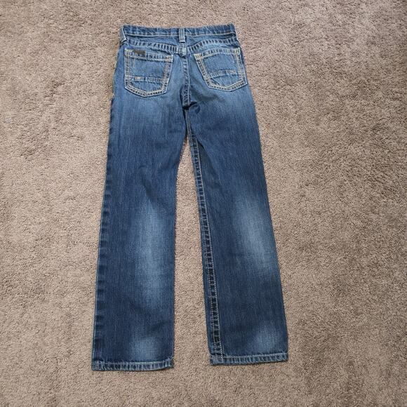 Ariat B5 Slim Boot Cut Jeans Boys 12 Medium Wash Thick Stitch Cowboy Western - Picture 4 of 8